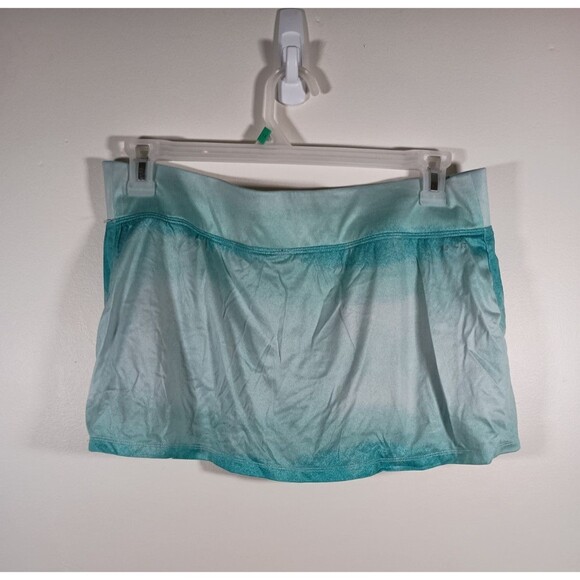 Nike Dri-Fit Ombre Green Mini Skirt Shorts Skort Pickleball Tennis Size XL - Picture 6 of 8
